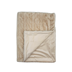 Blanket Cable Design/Velour Back